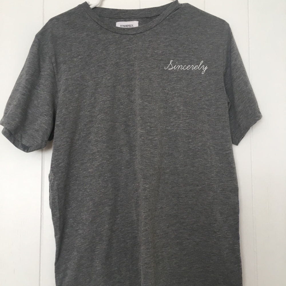 Comfy grey Sincerely Jules tee